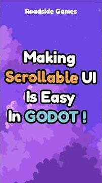 How To Make Scrollable UI In Godot #gamedev #godot #gamedevblog #gaming