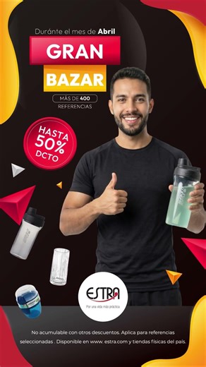 Compra en el Gran Bazar Estra y ahorra en soluciones para tu hogar