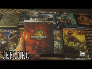 Jurassic World Rebirth 4K Ultra HD UNBOXING + Jurassic Saga DVD Blu-Ray Collection