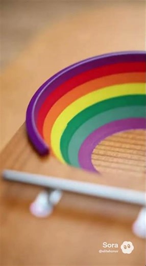 ASMR Rainbow Mini Tek Deck Skate Park | Relaxing Fingerboard Tricks in 8K