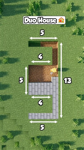 Minecraft Duo House Building Tutorial 3x4