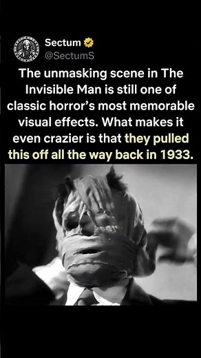 The Invisible Man (1933) — The Unmasking Still Looks Incredible