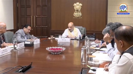 7.9K views · 244 reactions | Union Home Minister Amit Shah chairs a high-level security review meeting at his residence in New Delhi to assess the situation following the car blast near the Red Fort in the national capital last evening. #delhiblast #redfort #lalqila | All India Radio News | Facebook