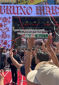 Bruno Mars Day in Vegas: A Romantic Street?