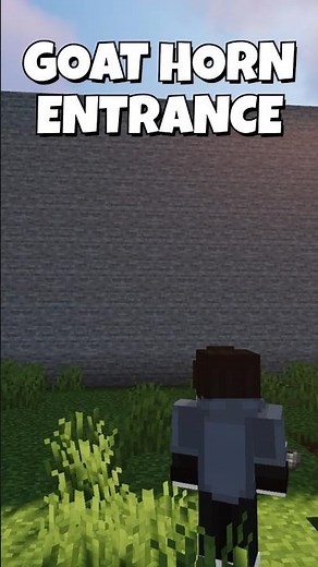 This Goat Horn Secret Entrance is EPIC! 🤯 #Minecraft