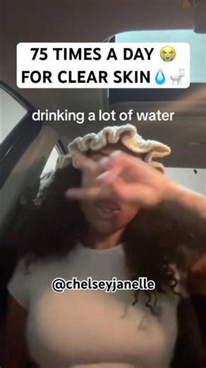 POV: You drink water to clear your skin and now you live in the bathroom 😭 #hydration #clearskin
