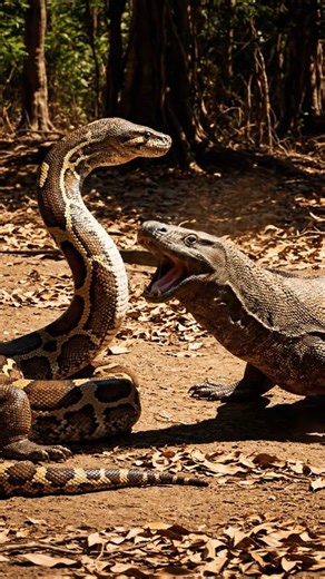 😱PYTHON vs KOMODO DRAGON.