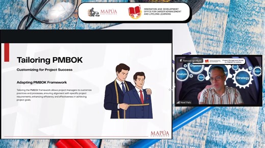 🎯 Curious About Project Management? 🚀 Join our FREE 1-hour teaser webinar on Project Management Based on PMBOK® 7th Edition! Get a sneak peek into the future of project success—principles, performance domains, and value delivery all in one power-packed session. 📅 Don’t miss this chance to level up before the full training drops! 👉 Take the first step toward mastering modern project management. Register now: https://forms.office.com/r/XbwgnJVXCL | Mapua University Idcall - Lifelong Learning