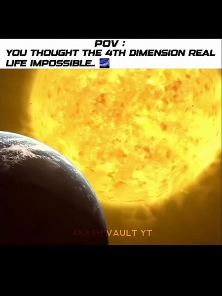 “You think the 4th dimension is impossible to see.. ☠️🌌