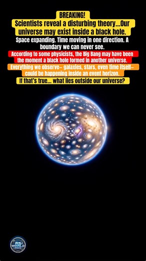 If this theory is true… nothing is outside the universe. #BlackHole #Universe #SpaceFacts