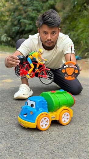 RC Oil Tanker Truck Vs USB Red Cycle 🚴‍♂️ Unboxing 😱Dise