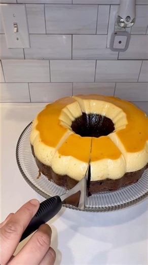 Easy chocoflan recipe #recipe #food #shorts #baking #cake #viral #chocolate #delicious #subscribe