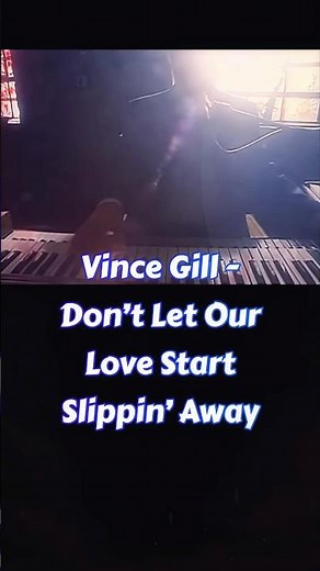 Vince Gill - Don’t Let Our Love Start Slippin’ Away (Lyrics) #90smusic #countrymusic #reels #lyrics