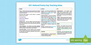 KS1 National Poetry Day Teaching Ideas