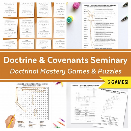 LDS Seminary Doctrinal Mastery Games: Doctrine & Covenants (digital Download), 2025 Come Follow Me - Etsy