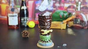 SuproBarware Tiki Mugs, 300ml Cocktail Glasses Set Colourful Ceramic Cocktail Cups Hawaiian Party Decoration for Exotic Party