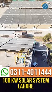4K views · 18 reactions | 100 KW Solar System LAHORE Complete Installation #SmartSolar #Solar #SolarPanels For more details please contact 0311-4011444 | Smart Solar | Facebook