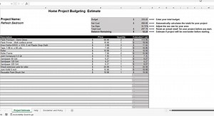 Excel Simple Project Budgeting Template - Etsy Canada