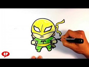 How to Draw Iron Fist (Cute) - Easy Pictures to Draw