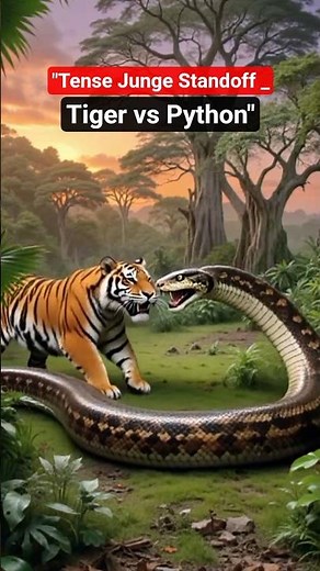 Tiger vs Python: A Battle of Instincts | Nature’s Drama Unfolds