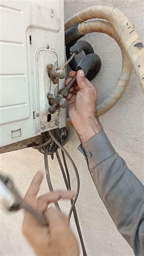 Ac outdoor flaring nut open video