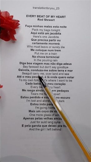 EVERY BEAT OF MY HEART - TRADUÇÃO #tradução #letrasdemúsica #rodstewart