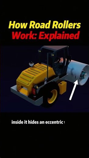 How road rollers work :explained #knowledge #science