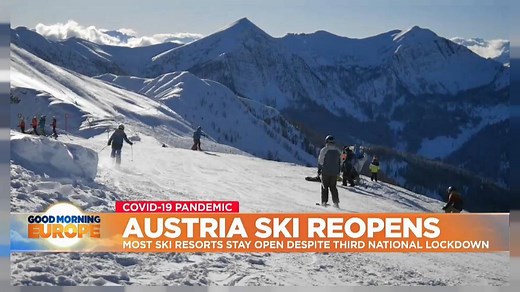 Video. Ski resorts reopen in Austria despite third national lockdown