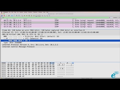 GNS3 switching setup and options Part 6: Etherswitch, Wireshark, 802.1Q, InterVLAN routing