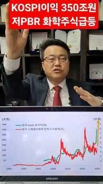 KOSPI 당기순이익 350조원 시대 개막. 저PBR 부자(돈많은) 화학주식 급등기회. 이유는? 차홍선 케미칼에너지투자자문 대표