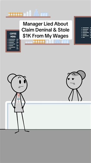 103K views · 3.2K reactions | Manager Lied About Claim Deninal & Stole $1K From My Wages #animation #animationmeme #work #worklife #manager #managersbelike #corporatelife #usa | Sleek Animations | Facebook