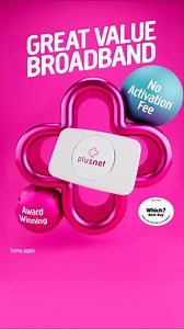  Grab a great deal on broadband from Plusnet. Like Full Fibre from £25.99/pm. Or a reward card worth up to £100. Price increases to £28.99 from 31 March 2026 then £31.99 from 31 March 2027. 24 months. Ends 2/4. Terms apply. | plusnet | Facebook