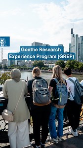 Ready to start your research journey at Goethe University Frankfurt? 🤝🏼 Discover our Goethe Research Experience Program (GREP), where international undergraduate and Master’s students gain hands-on experience and build lasting research connections! ✨ Fellowships are awarded three times a year and include a travel stipend, access to free housing, a German language course, and a unique social program. Applications for the summer intake 2025 are now open until January 31! 🔗 Link to full image fi