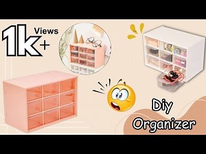 Diy: 9 Drawer Organizer || How to make storage box || diy Organizer