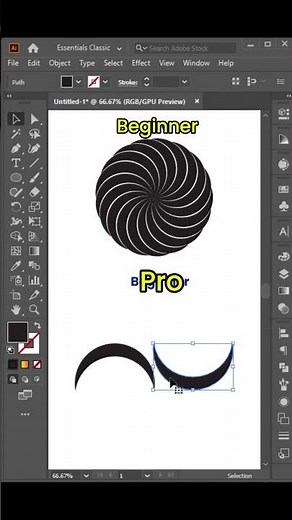 Beginner vs Pro Logo Design in Adobe Illustrator | Simple Trick Explained