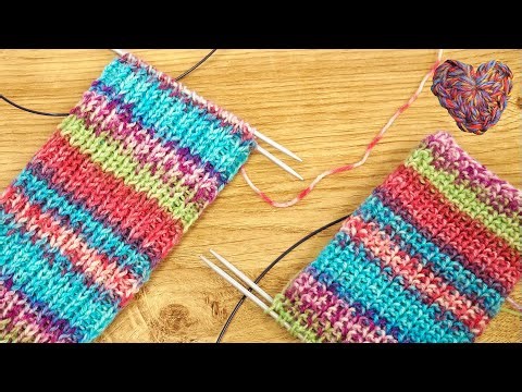 Half-patent stitch knitting in the round for beginners 💖 Create socks, cuffs, hats and more!