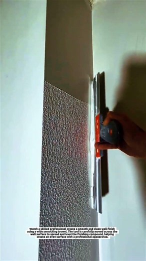 Amazing Wall Skimming Technique | Professional Plaster Smoothing with a Wide Trowel