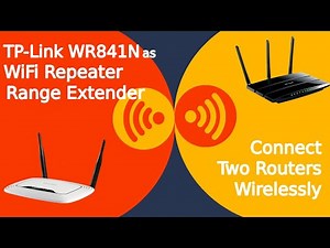 ✓ Improve Increase WiFi Signal Strength | TPLink TL WR841N Router as Repeater Range Extender