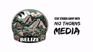 Belize Sticker 4 Inch City Travel Souvenir Destination - Waterproof Vinyl Decal for Laptop Water Bottle Car Tumbler - Durable Aesthetic Long-Lasting Stickers for Adults ID44990