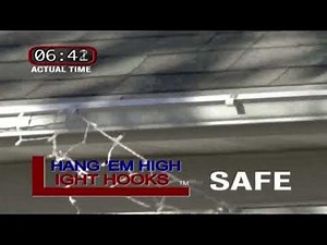 Hang'em High Light Hooks™ | No Ladder Needed | QUICK & EASY