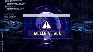 HACKER ATTACK and Earth Connections Network, Animation, Background, Loop, 4k