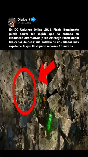 En DC Universe Online 2011 Flash literalmente puede correr tan rapido que ha ent