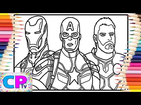 Avengers Coloring Pages/Iron Man/Captain America/Hawke Eye/Jim Yosef - Firefly [NCS Release]