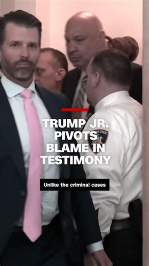 Trump Jr. pivots blame in testimony