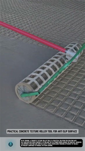 Practical Concrete Texture Roller Tool for Anti Slip Surface #tools