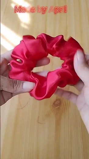 DIY: How to make a scrunchies for hair | Simple fast and easy step by step tutorial #shorts #hairtie