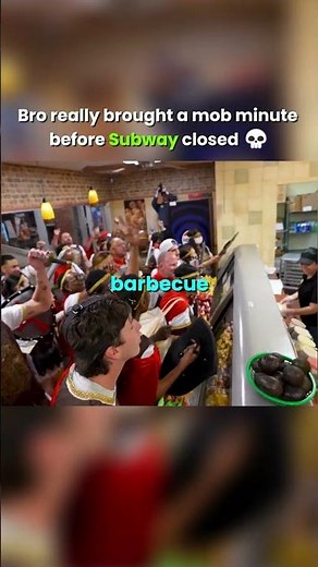 ‪@4funguys‬ on YouTube really brought the whole gang in Subway a minute before closing😭 #shorts