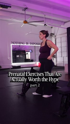 Celeste / Personal Trainer on Instagram: "Open me for details ✨ Pregnancy exercises can be super overwhelming! So I'm sharing part 2 of the most effective exercises for a strong pregnancy! KB Swing: Strengthens glutes, hamstrings, and back to support your growing belly, reduce back pain, and boost cardiovascular health (low-impact option). Modified Side Plank: Strengthens core, obliques, and hips to support your belly and alleviate back pain. Plus, it aids in pelvic stability! Pelvic Tilts: A pe