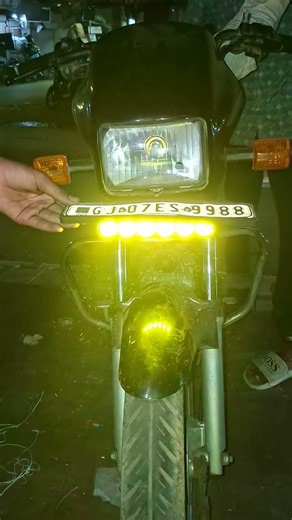splendor bike new led light installation number plate light contact 97240 78503