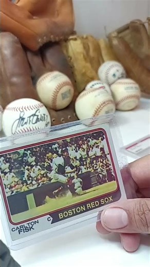 Vintage 1974 Topps Carlton Fisk Baseball Card from my collection.